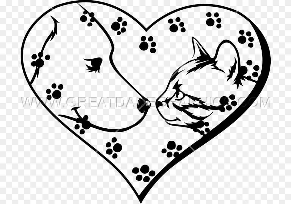 I Heart Pets Production Ready Artwork For T Shirt Printing, Art, Floral Design, Graphics, Pattern Free Png