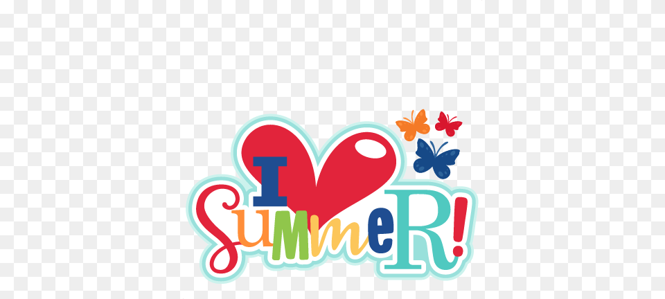 I Heart Summer Title Scrapbook Cute Clipart, Logo, Dynamite, Weapon, Art Png Image
