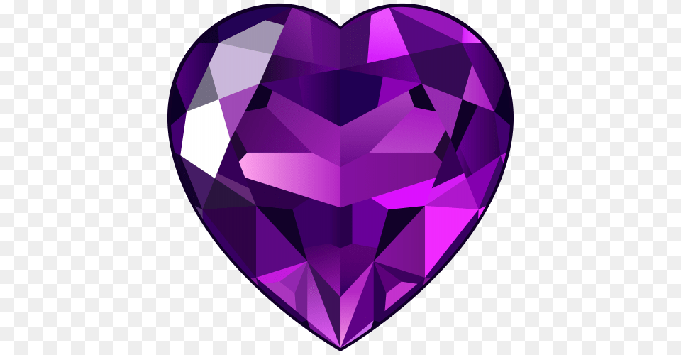 I Hearts Heart Clip Art, Accessories, Gemstone, Jewelry, Amethyst Free Png