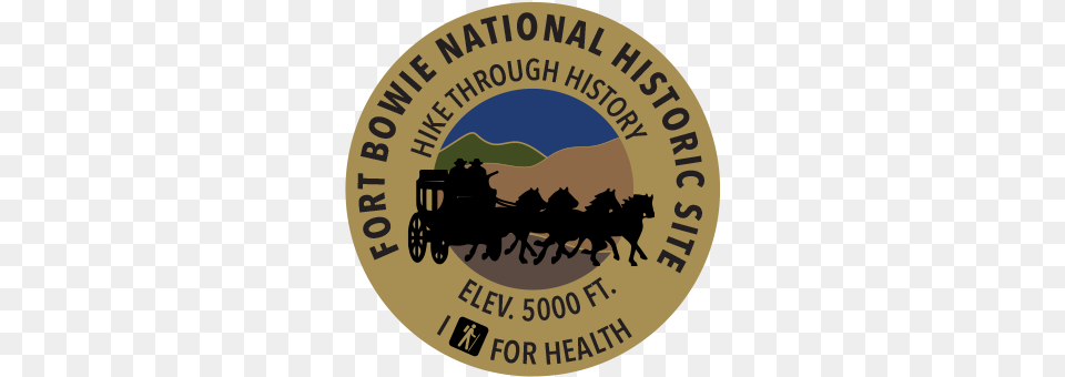 I Hike For Health Pin For Fort Bowie National Historic Fort Bowie National Historic Site, Logo, Badge, Symbol, Animal Free Png