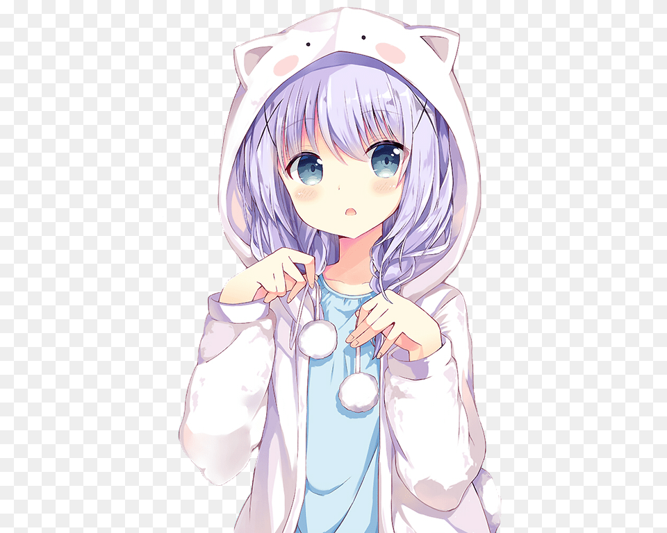 I Hoodie Anime Girl Cute, Book, Comics, Publication, Baby Free Transparent Png