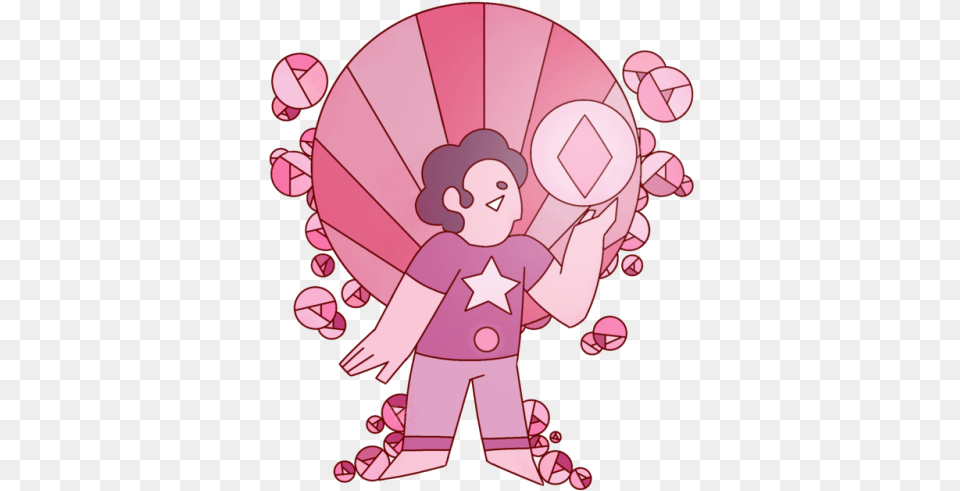 I Just Got Bored So I Redraw My Old Thing Whoch It Mural Pink Diamond, Balloon, Baby, Person, Face Free Transparent Png