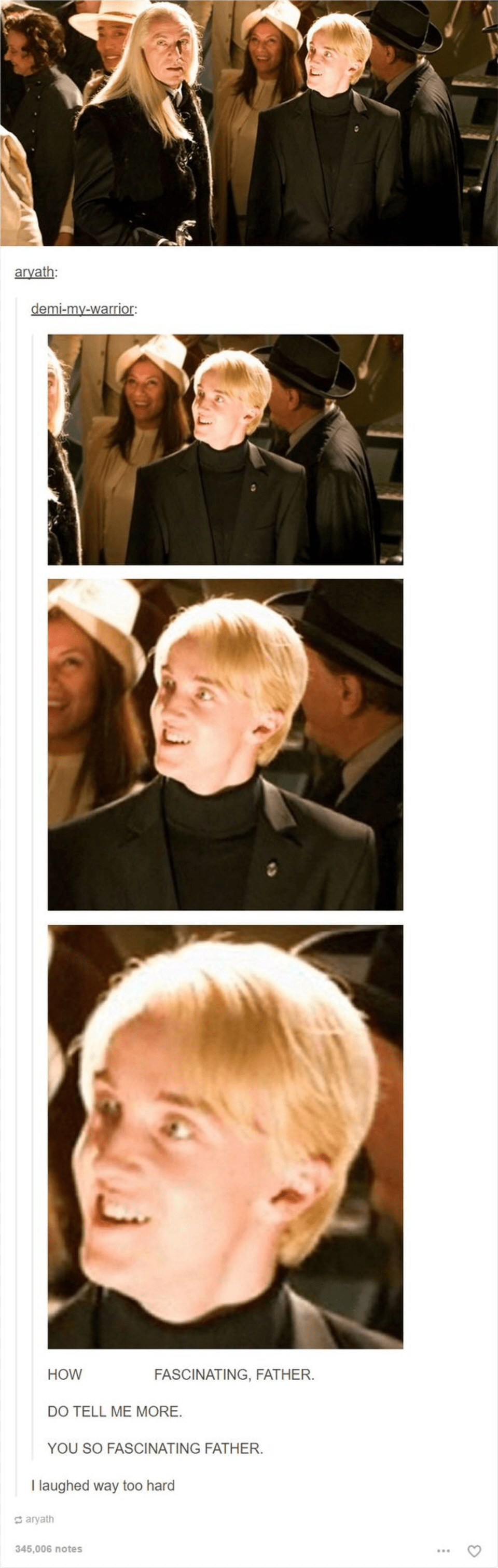 I Laughed Way Too Much Draco Malfoy Tell Me More Father Png Image
