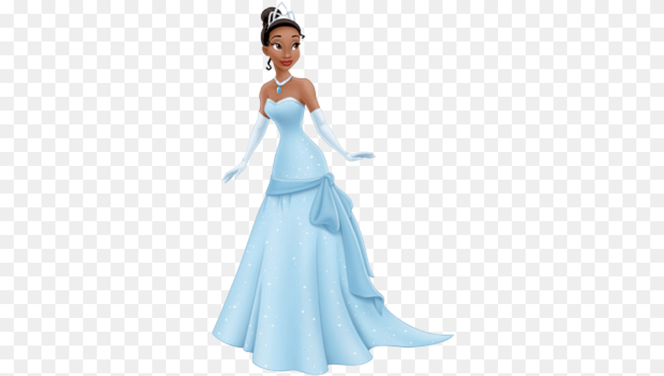 I Liebe The Long Gloves To Go With It Disney Tiana Blue Dress, Clothing, Gown, Fashion, Formal Wear Png Image