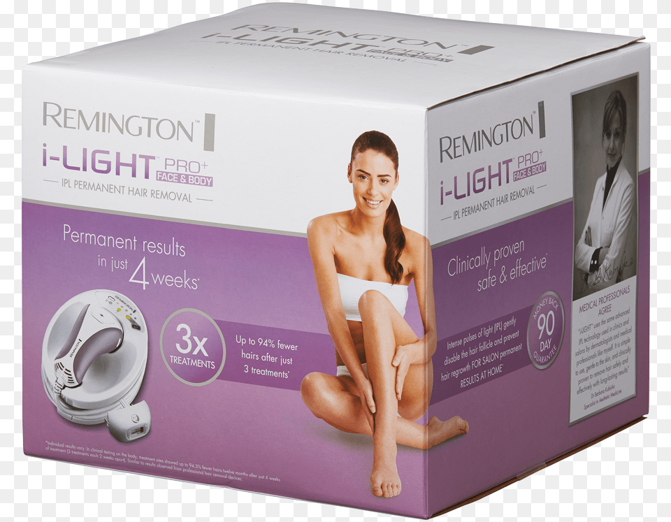 I Light Pro Face Amp Body Ipl Permanent Hair Removal Remington, Adult, Female, Person, Woman Free Png