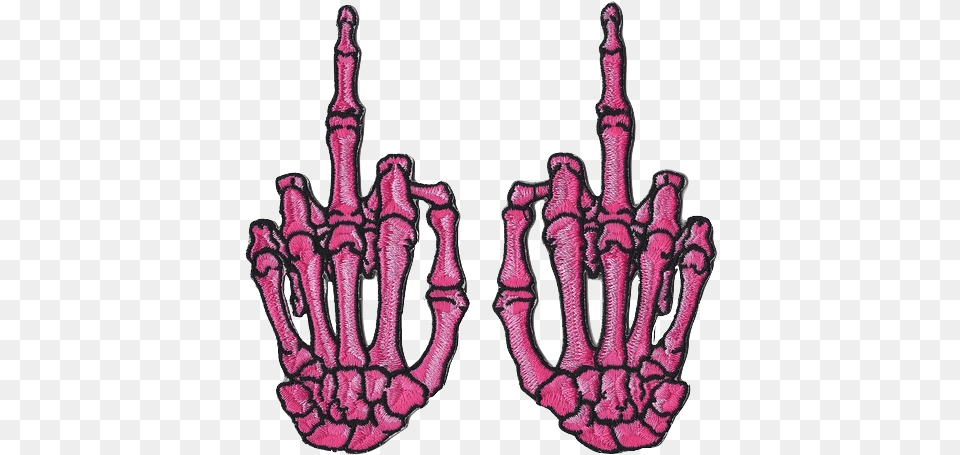 I Like Garth Algar Skeleton Middle Finger, Purple, Ct Scan, Electronics, Hardware Free Png