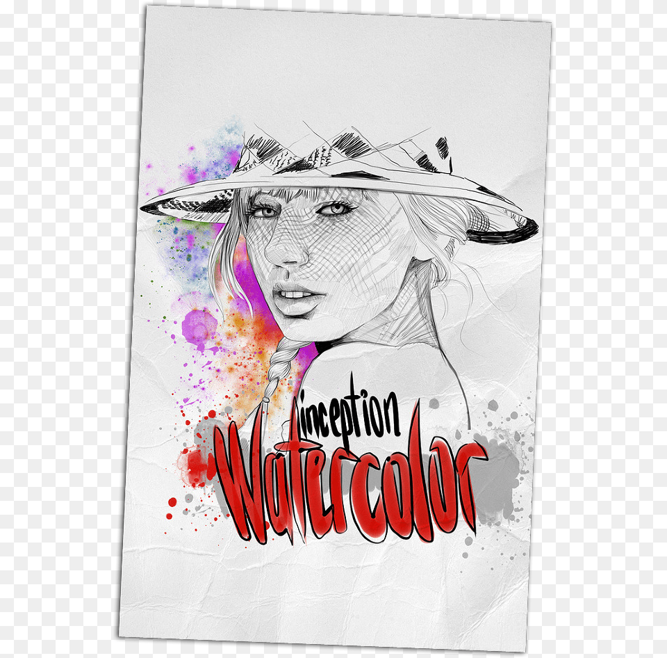 I Like The Pen And Monochrome With The Splash Of Watercolor Poster, Adult, Wedding, Publication, Person Png Image