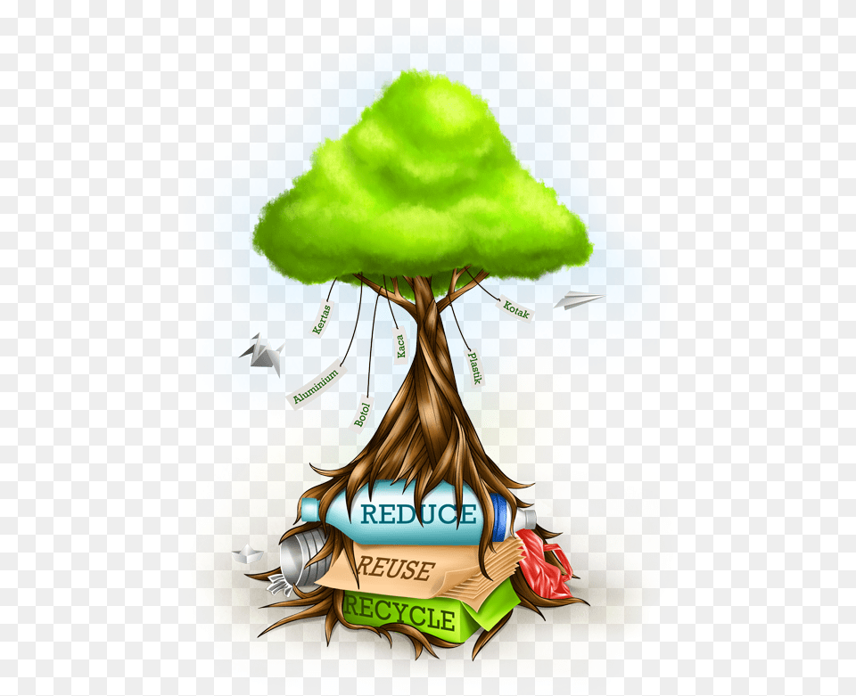 I Like This Because It Shows A Tree With Many Of Books Kitar Semula, Plant, Land, Nature, Outdoors Png Image