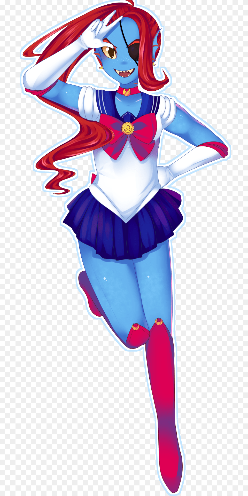 I Like To Imagine Alphys And Undyne Immediately Attended Undertale Sailor Moon, Book, Clothing, Comics, Costume Free Png Download