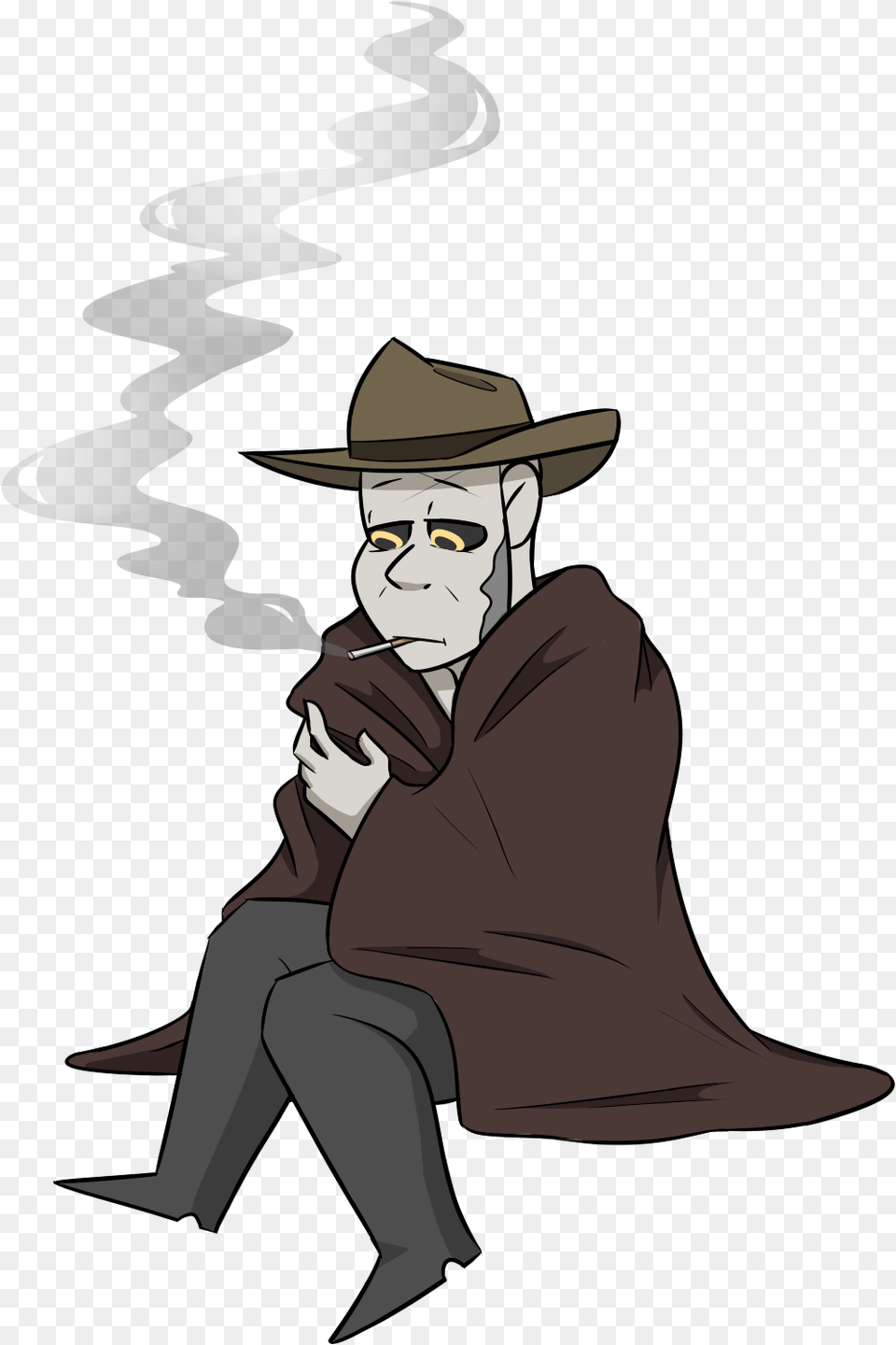 I Like To Think He Wraps Himself Up In A Blanket When Nick Valentine Clothing, Hat, Adult, Female Free Transparent Png