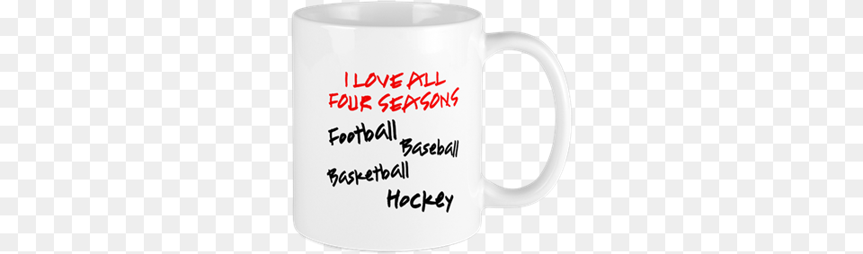 I Love All Four Seasons Mug Mug, Cup, Beverage, Coffee, Coffee Cup Free Png Download