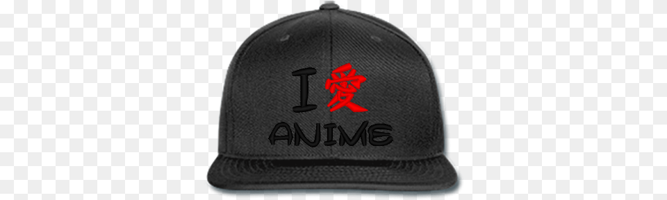 I Love Anime Embroidery Baseball Cap, Baseball Cap, Clothing, Hat, Hardhat Png