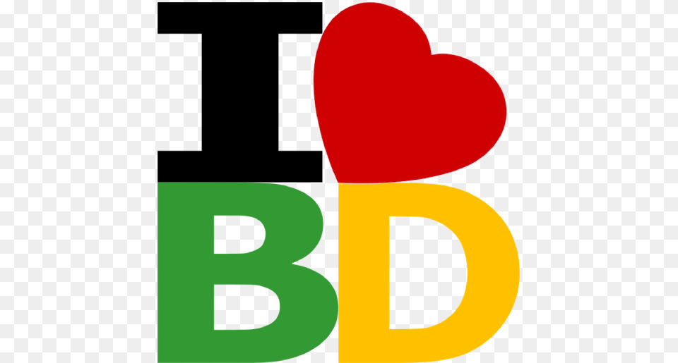 I Love Bd Vertical, Logo Png Image