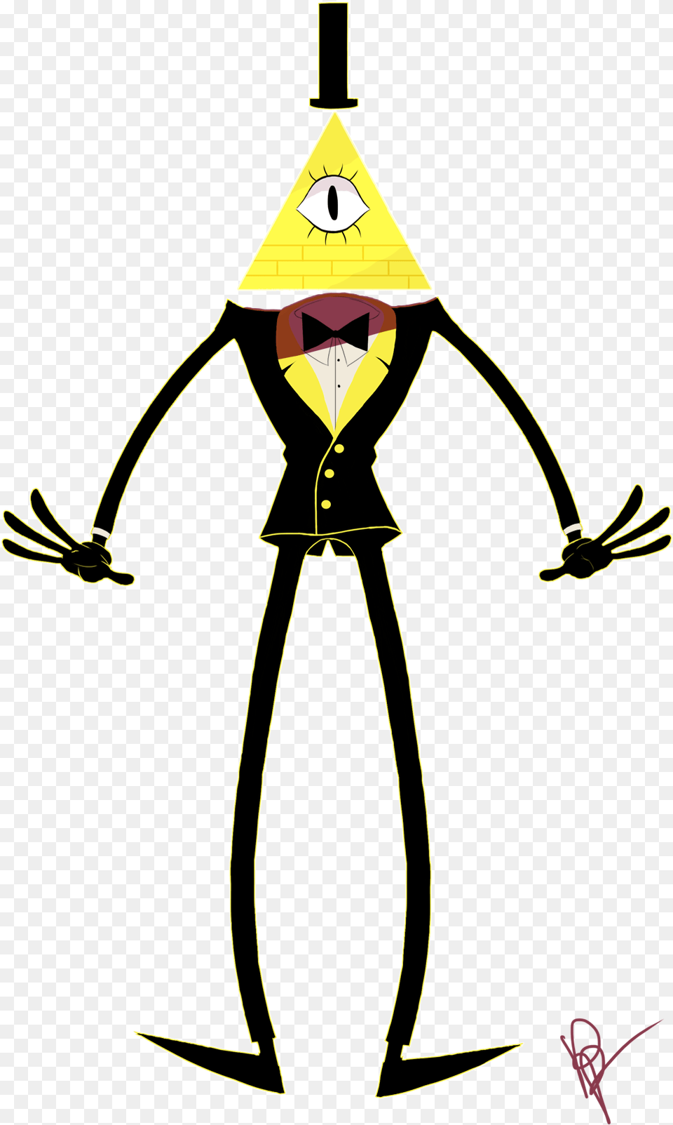 I Love Bill Cipher The Evil Sentient Dorito Chip Object Head Bill Cipher, Person, Cartoon Png