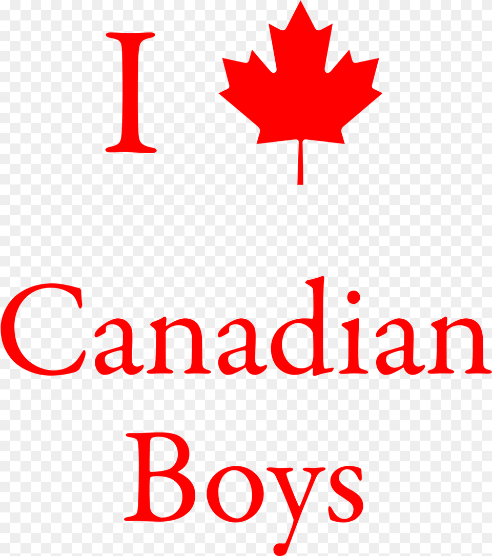 I Love Can Boys Canada Flag, Leaf, Plant Free Png