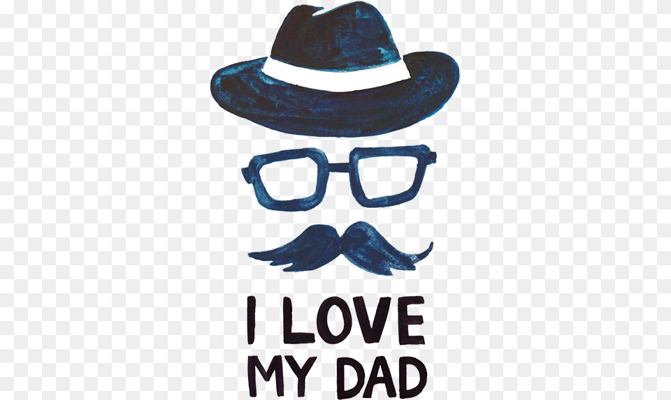 I Love Dad Word Art In Watercolor Style My Dad Word Art, Hat, Sun Hat, Clothing, Accessories Free Transparent Png