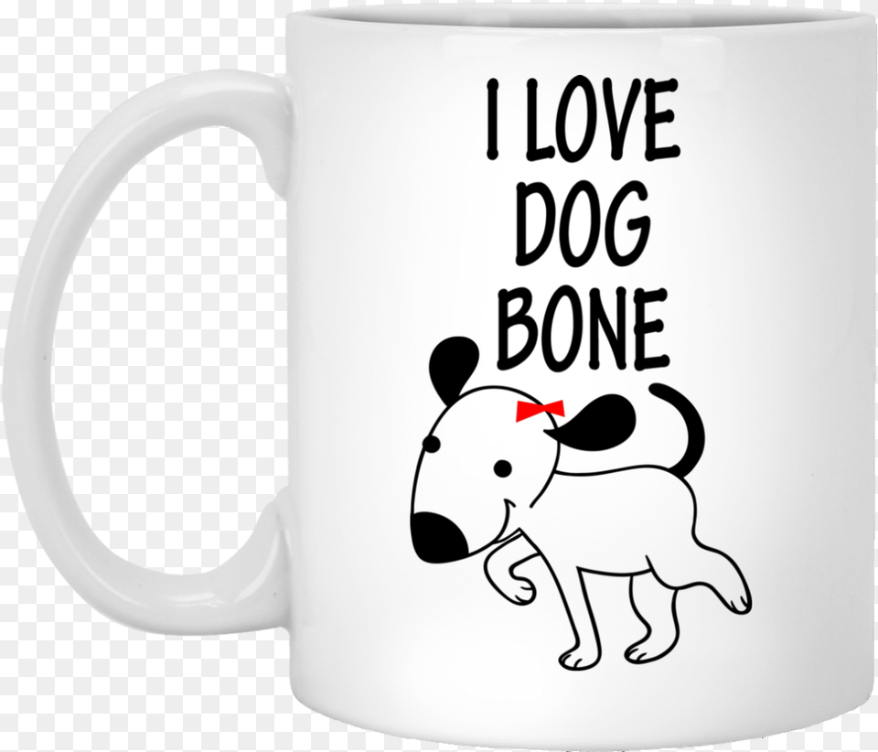 I Love Dog Bone Couple Mugclass, Cup, Animal, Bear, Mammal Free Png