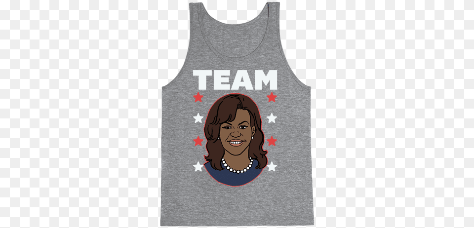 I Love Doing Burpees Said No One Ever Michelle Obama 2020 Birthday Tank Top, Clothing, Tank Top, Face, Head Free Png