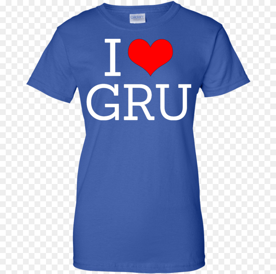 I Love Gru Ladies Fitted T Shirt Active Shirt, Clothing, T-shirt, Symbol Png