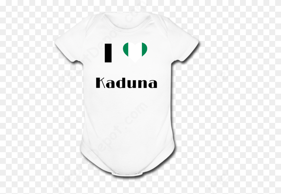 I Love Kadunanigerian Flag Baby Short Sleeve Onesie Love My Daddy, Clothing, Shirt, T-shirt Free Transparent Png