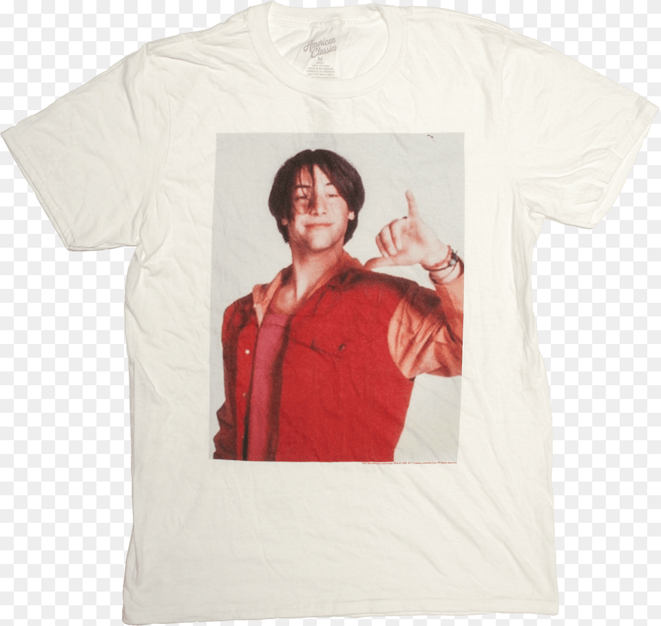 I Love Keanu Reeves Image Bill And Ted T Shirt, Clothing, T-shirt, Adult, Male Free Png