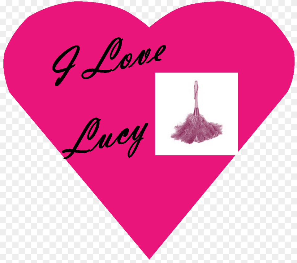 I Love Lucy And Her Feather Duster, Heart Free Png Download