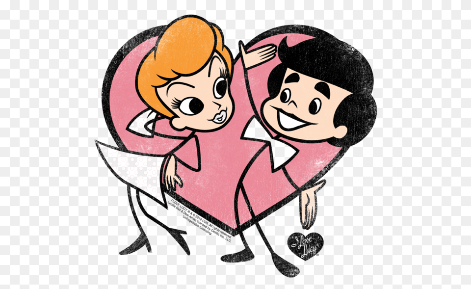 I Love Lucy Cartoon Love Mens Tank, Publication, Book, Comics, Baby Png Image