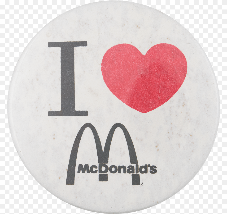 I Love Mcdonald S I Heart Buttons Button Museum Mcdonalds, Logo, Symbol Png