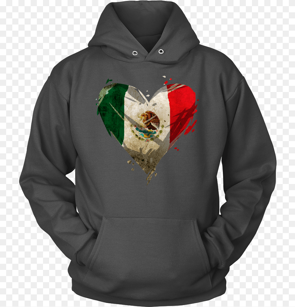I Love Mexico Mexican Flag Heart Distressed Souvenir Gift Hoodie Kakashi Hoodie, Clothing, Knitwear, Sweater, Sweatshirt Png Image