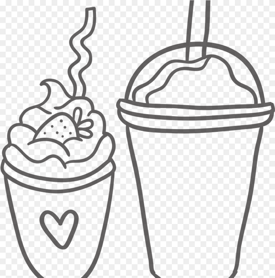 I Love Milk Shakes Milkshake Easy Drawing, Cream, Dessert, Food, Ice Cream Png