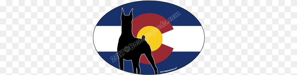 I Love My Colorado Doberman Sticker Oval U2014 Bosleyu0027s Goods, Logo, Person, Animal, Pet Free Png