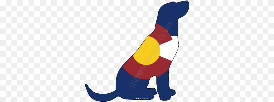 I Love My Colorado Dog Sticker U2014 Bosleyu0027s Goods Flag, Smoke Pipe Free Png