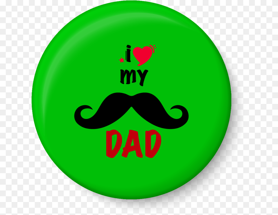 I Love My Dad Fridge Magnet Emblem, Face, Head, Person, Logo Png Image