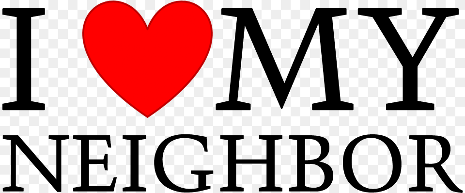 I Love My Neighbor Words Georgian College, Heart Png Image