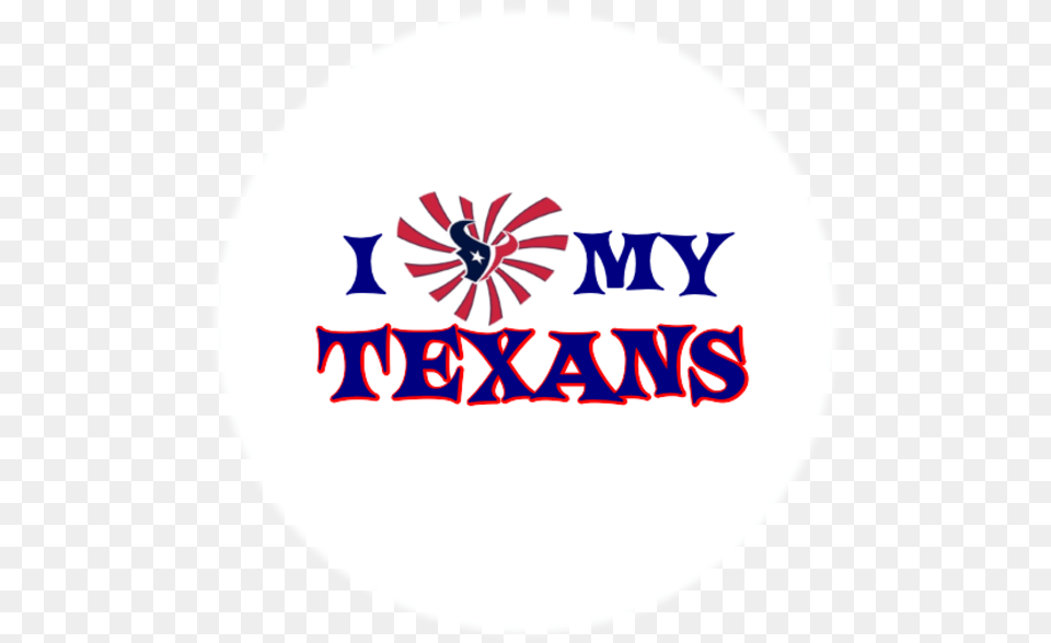 I Love My Texans Circle, Logo Free Png Download