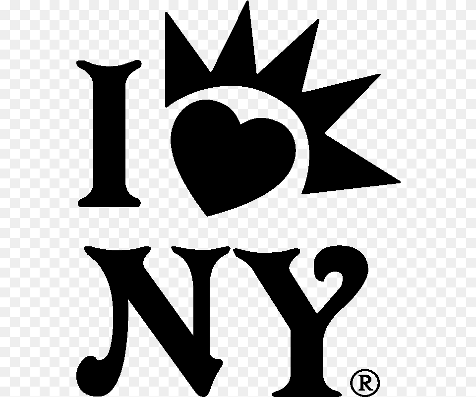 I Love New York, Gray Free Png Download