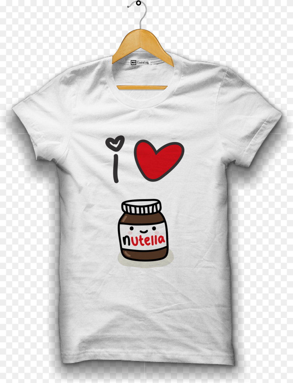 I Love Nutella Cluesstyle Love Nutella T Shirt, Clothing, T-shirt Free Png