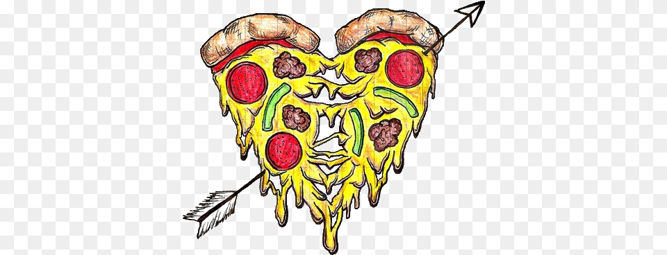 I Love Pizza Tumblr Pizza Love, Art, Animal, Bee, Insect Free Png Download