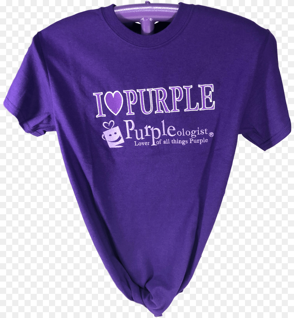 I Love Purple Logo Shirt Unisex, Clothing, T-shirt Free Png