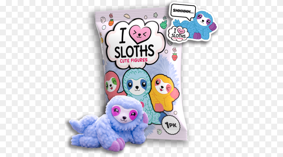 I Love Sloths Figures Love Sloths Cute Figures, Plush, Toy, Baby, Person Free Png Download