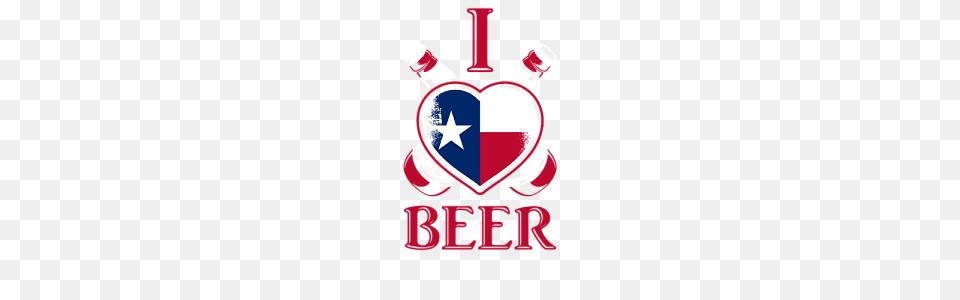 I Love Texan Beer Texas Flag T, Logo, Dynamite, Weapon Png Image