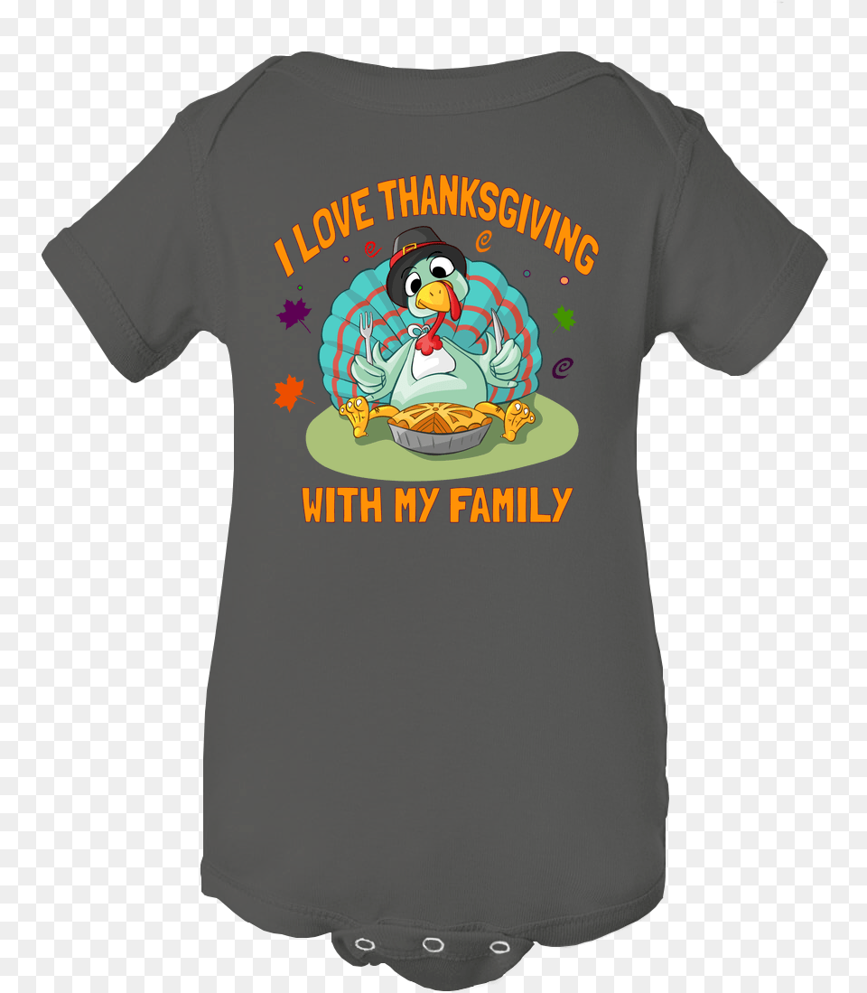 I Love Thanksgiving With My Family Funny Turkey Baby We Droppin Boys Shirt, Clothing, T-shirt Png