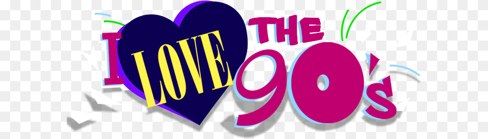 I Love The 90s Transparent Love The Tour, Art, Graphics, Purple, Dynamite Png