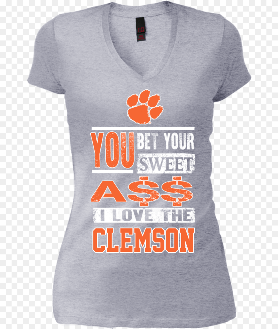 I Love The Clemson Tigersdata Zoom Cdn Active Shirt, Clothing, T-shirt, Adult, Male Free Png Download