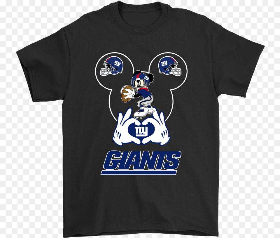 I Love The Giants Mickey Mouse New York Giants Shirts San Francisco Mickey T Shirts, Clothing, Shirt, T-shirt, People Free Png Download