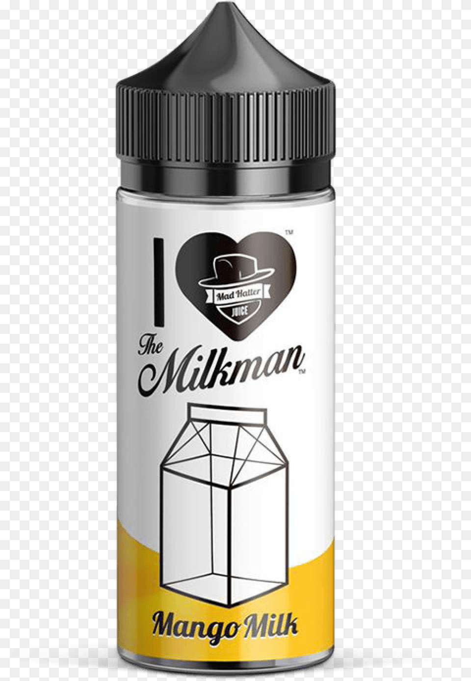 I Love The Milkman Mango Milk Love The Milkman Mango Milk, Bottle, Shaker, Tin, Jar Png Image