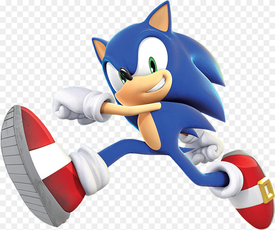 I Love This Official 30th Anniversary 3d Render Of Sonic Sonic Mocchi Mocchi Plush, Toy, Tape Png