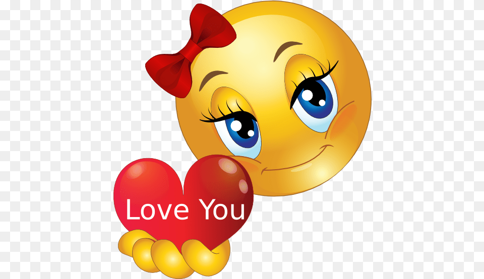 I Love U Emoji Smileys Love You, Balloon, Nature, Outdoors, Snow Free Png Download