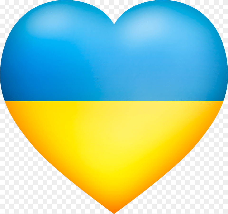 I Love Ukraine Blue And Yellow Heart Icon Image Love Ukraine, Balloon, Astronomy, Moon, Nature Free Transparent Png