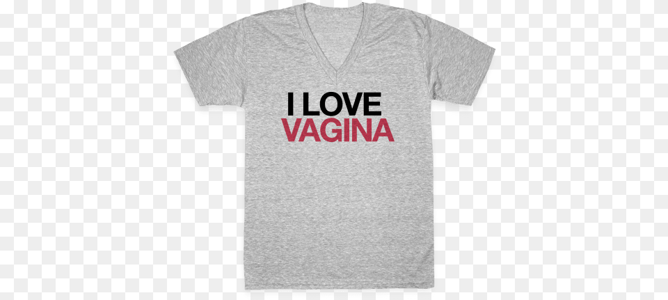 I Love Vagina V Neck Tee Shirt T Shirt, Clothing, T-shirt Png